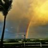 A  double rainbow durring dinner service (Spring 2014)