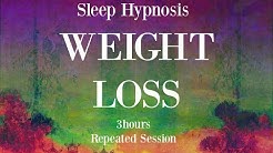 😴 3 hours repeated loop ~ Sleep hypnosis for weight loss with mindful awareness 
